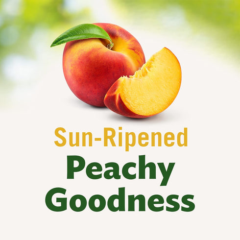 100% 12 Pack, 4 oz DEL MONTE Diced Peaches FRUIT CUP Snacks in Fruit Juice