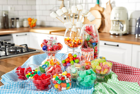 Gummy 2.5 Lbs Cherry Slices Jelly Candy, Soft Chewy Sugar Dusted Fruit Slices Candy in Resealable Bag