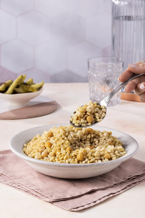 8.8 100% Duru Bulgur Pilaf with Chickpeas, Ounce, Heat & Eat, Natural, Non-GMO, BPA Free, No Trans Fat, No