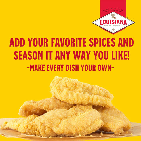 Pack (10 Louisiana Fish Fry Products Unseasoned Classic Fry Seafood Breading Mix, of Two Ounce Bags, Formerly "All