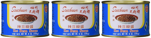 SZECHUAN Hot, Style Bean Sauce 6oz 3 Cans