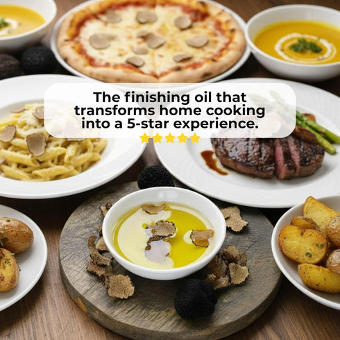 8.4 oz (250ml) Terre di Tartufo Black Truffle Olive Oil fl Italian Extra Virgin Olive Oil Flavored & Infused with Real