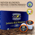100% 12 Dancing Moon Coffee Pods - Jamaica Blue Mountain Medium Roast - K-Cup Compatible Keurig Coffee Pods