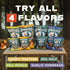 Pack (1), (1), (1), (1) Protein-Packed 8 9g 1-2g Kindling Protein Pretzels Variety - Sea Salt Dill Pickle Honey Mustard