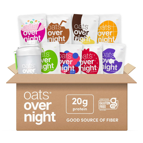 Oats Overnight Fruit Variety Pack - High Protein, High Fiber Breakfast Protein
