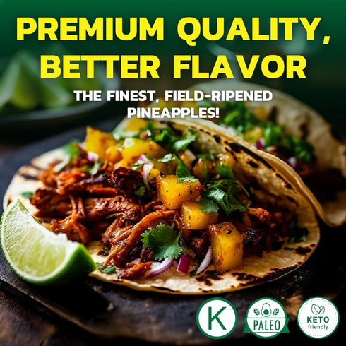 14 (Pack 6) Native Forest Organic Pineapple Chunks - Canned Pineapple Chunks in Juice, Canned Fruit - Ounce