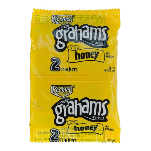 Keebler 38406 Honey Graham Crackers, Whole-Grains, 0.49 Oz., 200Pk/Ct, ast