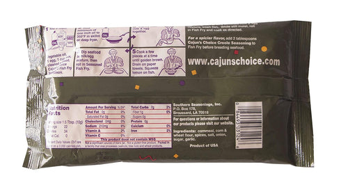 8 oz (Pack 8) Seasoned Fish Fry Cajun's Choice Louisiana Foods