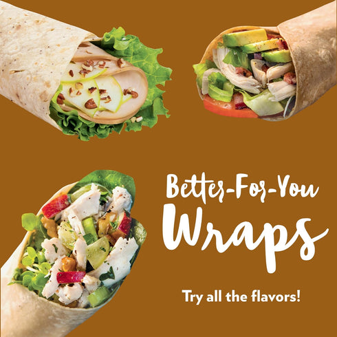8 Count (Pack 3) Tumaro's Whole Wheat Carb Wise Wraps - Low Carb - Keto Friendly Sandwich & Burrito Tortillas - Healthy
