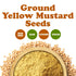 2 Food to Live Ground Yellow Mustard Seeds, Pounds All-Natural, Vegan Spice for Flavorful Cooking and Seasoning