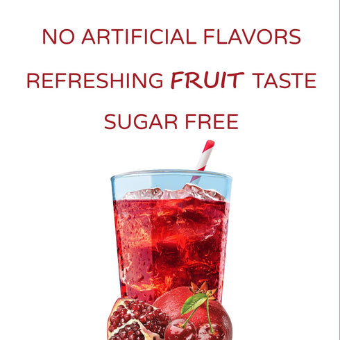 Crystal Light On The Go Cherry Pomegranate Ice Drink Mix, 10-Packet Box, Pack of 6
