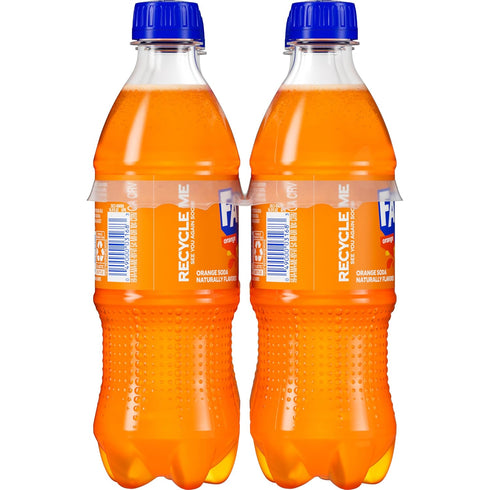 16.9 oz 6 Pack Fanta Orange Soda Soft Drink, fl Bottles