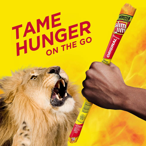 1.94 oz. (18 Count) Slim Jim Monster Smoked Meat Sticks, Original Flavor, High Protein