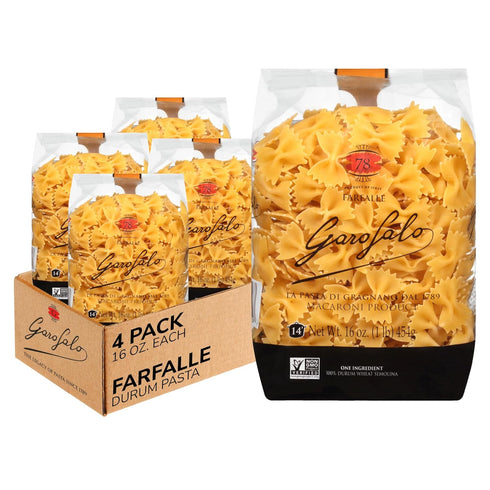 Garofalo - Premium Durum Wheat Semolina Farfalle Pasta, Italian Made, Bronze-Drawn, Al-Dente,