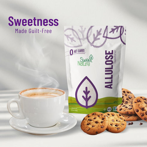 3 lb Sweet Nature Allulose Sweetener Resealable Bag, Keto Sugar Substitute, Non-GMO, Gluten-Free, Kosher, Zero Calorie