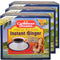 Caribbean Dreams Instant Ginger Tea, Unsweetened, 18g (Pack of 3) - Total