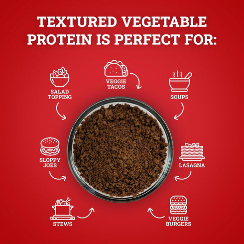 2LB (Pack 1) Hoosier Hill Farm Textured Vegetable Protein