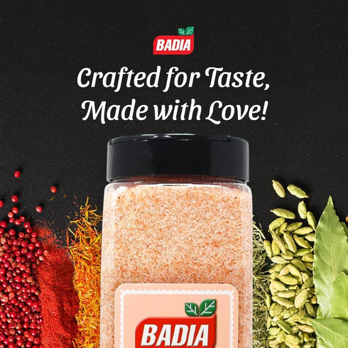40 oz Badia Pink Himalayan Salt, Coarse Grain Salt for Cooking, Grilling, and Seasoning, Natural Mineral-Rich Rock Salt