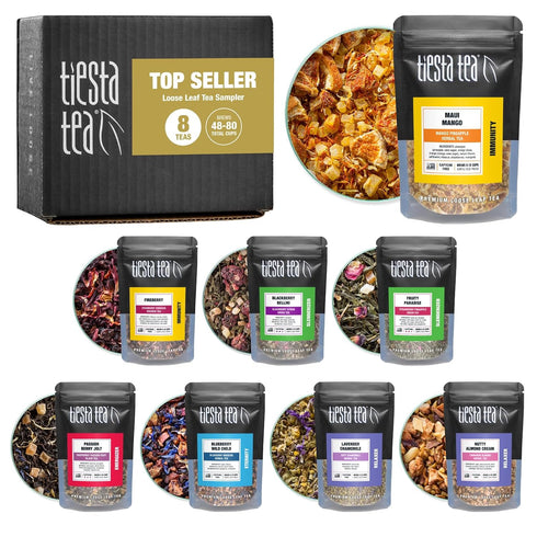 Tiesta Tea - Top 8 Favorites Sampler Set, Loose Leaf, Up to