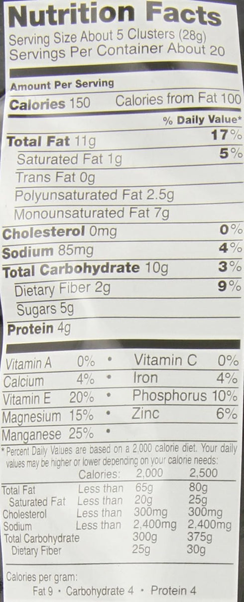 True North 20oz (567g) Almond Pecan Cashew Clusters