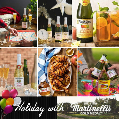 Macouba 8.4 oz. 12 Pack Pack 12 Martinelli's Sparkling Cider Mini Bottles, - Martinelli Sparkling Apple Cider