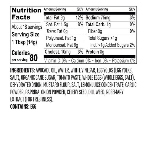 Chosen Foods Burger Sauce - 9 floz, for Hamburgers, Sandwiches, Nuggets, Fries, and More