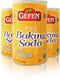 Gefen Pure Baking Soda, 12oz (3 Pack) in Resealable Container, Total of 2.25lb Sodium Bicarbonate