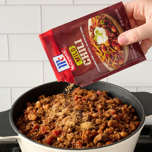 Packet, 1.25 oz McCormick Chili Seasoning Mix Mild