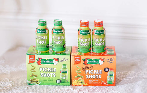 2 (Pack 6) White House Pickle Shots, With Real Dill and Turmeric, Juice Hydrates and Helps Stop Muscle Cramps, On the