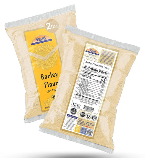 32oz (2lbs) 908g Rani Barley (Jav) Flour ~ All Natural | Gluten Friendy | Stone Ground | Vegan | NON-GMO | Kosher |
