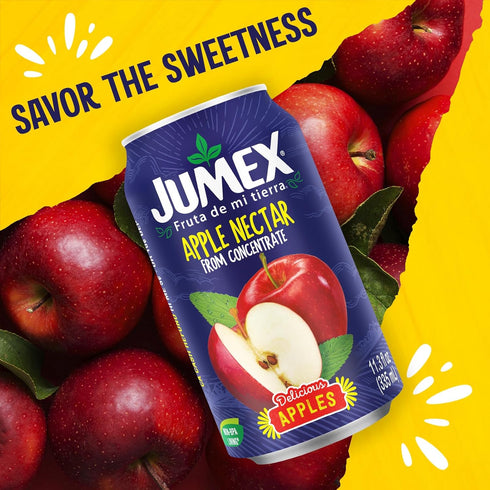 11.3oz, 24 Pack Jumex Apple Juice Nectar - Made with Fresh Fruit Puree & Apple Juice Concentrate for Fruit Smoothie