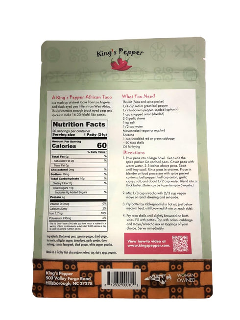 King's Pepper African Taco Kit