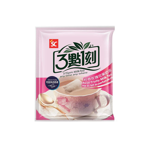 3:15pm Milk Tea - Classic Series Authentic Bubble Tea (10 teabags, Rose Fruity Milk, 10)