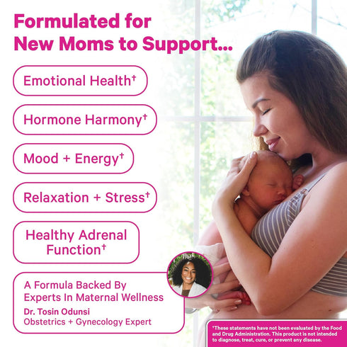 15 Pink Stork Postpartum Uplift Mood Support Tea: Hormone Balance for Women After Pregnancy, Chamomile Tea with Red