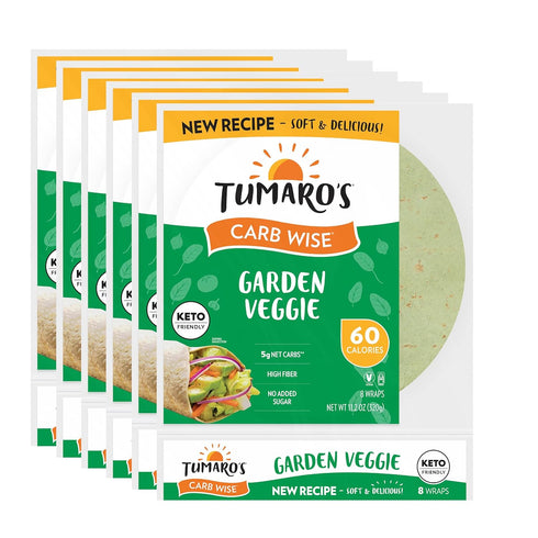 Tumaro's Garden Veggie Carb Wise Wraps - Low Carb - Keto Friendly