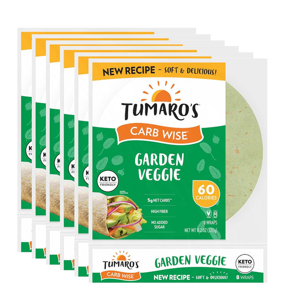 Tumaro's Garden Veggie Carb Wise Wraps - Low Carb - Keto Friendly