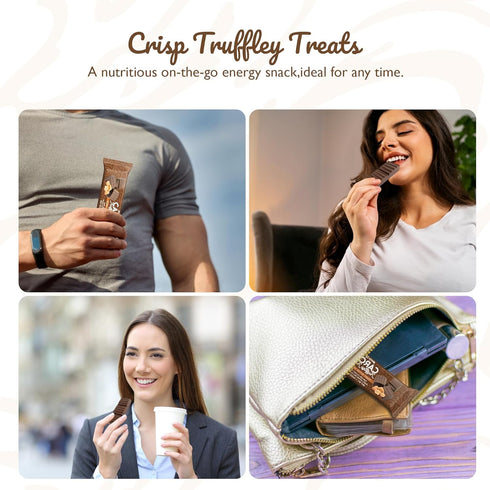 1.38 Oz 12 Pack, Missy J's Organic Carob Peanut Butter Truffley Treats Made with Coconut Sugar, Vegan, Gluten