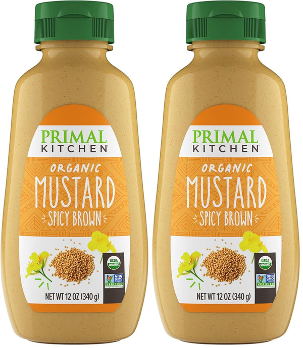Primal Kitchen, Spicy Brown Mustard, 12 oz (Pack of 2)