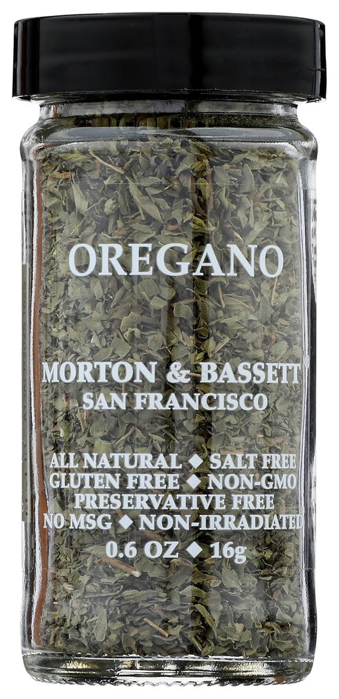 Morton & Bassett Oregano, 0.6 oz Non-GMO, Salt-Free, Aromatic Herb for Pasta,