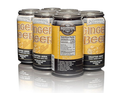 (12 Ginger Beer | SodaBeers Brewing Co | Alcohol-Free, Gluten-Free Crafted Sodas Made With Natural Flavors and Real