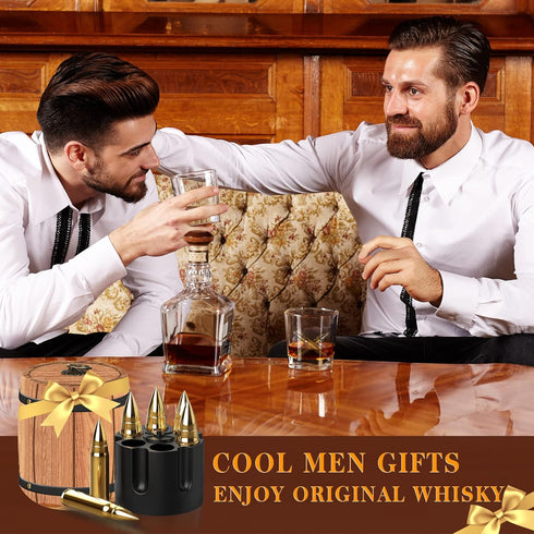 Gifts for Men Him Dad Fathers Day, Whiskey Stone Gifts for Husband Anniversary, Unique Birthday Gift Ideas for Dad from