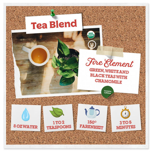 Fermentaholics - Element Kombucha Tea Blends | USDA Certified Organic Kombucha Tea Blend | Kosher Certified