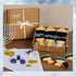 (10 Stern's Bakery Hanukkah Cookie Gift Box Cookies) Menorah & Dreidel Shortbread Chocolate Cookies Gourmet Holiday