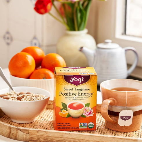 Pack (3 Pack) 48 Yogi Tea - Morning Energy Variety Includes Peach Bergamot Bright Day, Sweet Tangerine Positive Energy