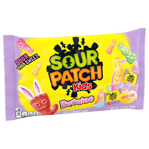 Sour Patch Kids 18 Packs Bunnies Soft & Chewy Easter Candy, Snack