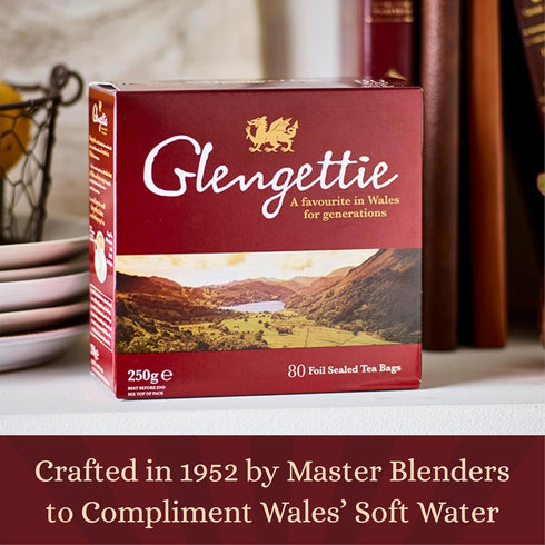 Glengettie (80 Count 250g) Foil Tea Bags Box