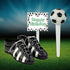 Soccer Foot Ball Birthday Party Cake Decoration Topper - Mini Soccer Shoes Cleats Pick and Banner