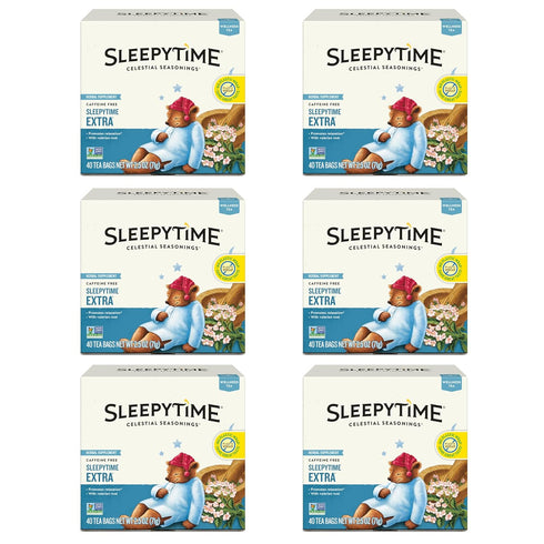 Celestial Seasonings Sleepytime Extra Herbal Tea, Promotes Relaxation, 40 Count (Pack of