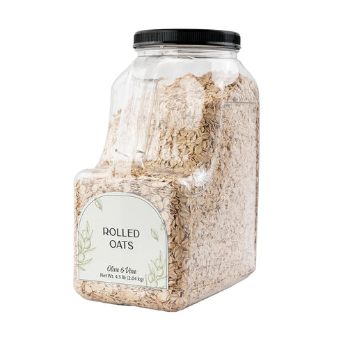 (4.5 Olive & Vine Rolled Oats, Nutty Flavor, For Breakfast & Baking, Rich Tradition, Authentic Taste, For Global