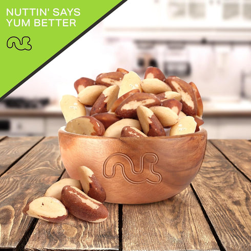 (8oz 1 Pack) Packed NUT CRAVINGS - Raw Brazil Nuts, Unsalted, No Shell, Whole, - Bulk Nuts Fresh in Resealable Bag